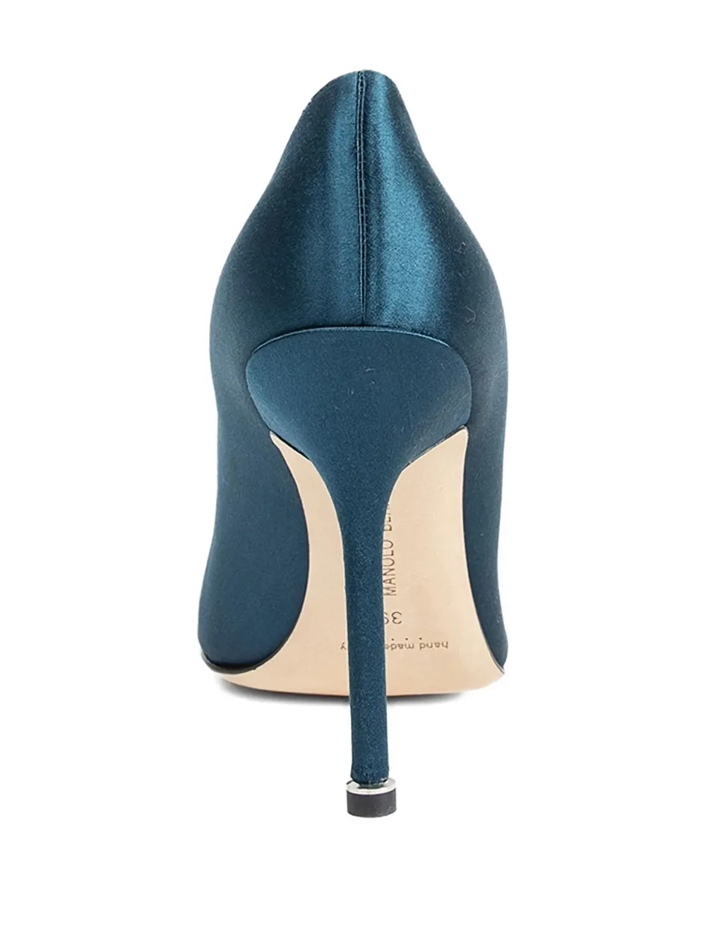 Manolo Blahnik 105 mm Hangisi pumps Blauw
