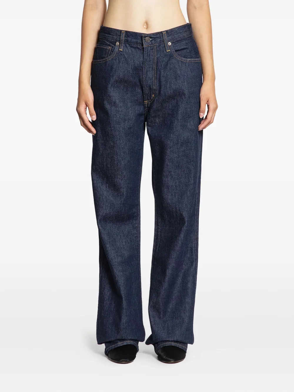 Agolde Leena Straight Jeans In Blue