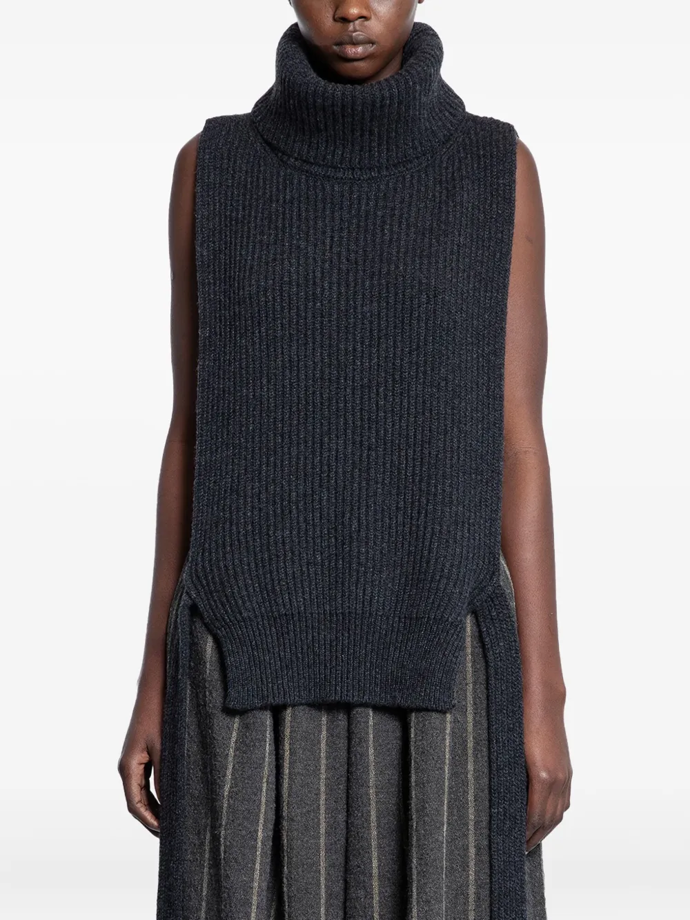 Uma Wang high-neck sleeveless top | Grey | Image 1