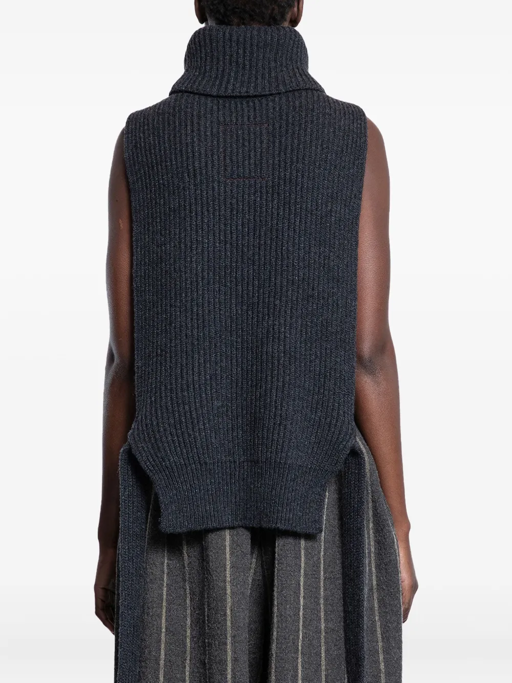 Uma Wang Top met hoge hals Grijs