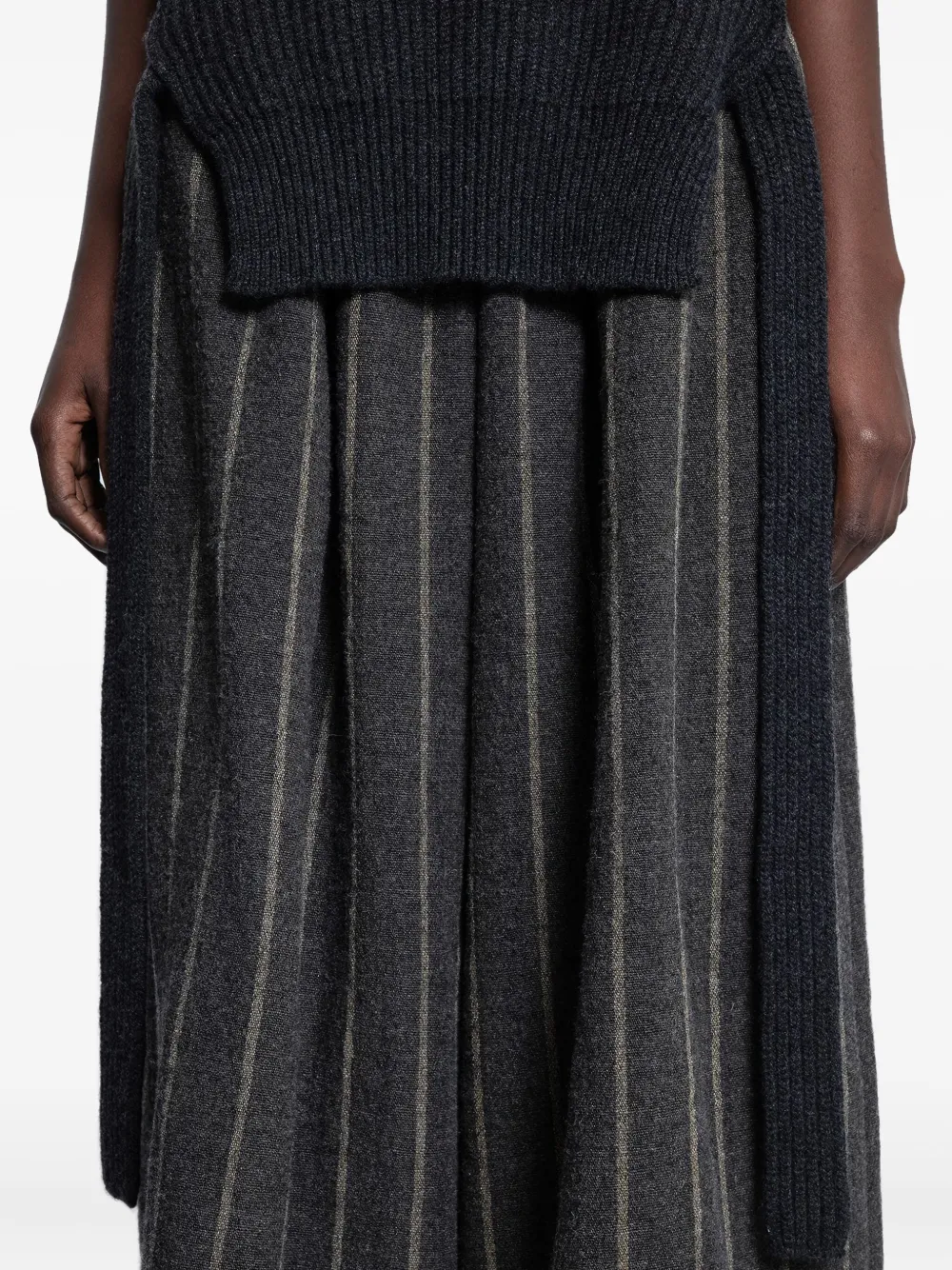 Uma Wang Top met hoge hals Grijs