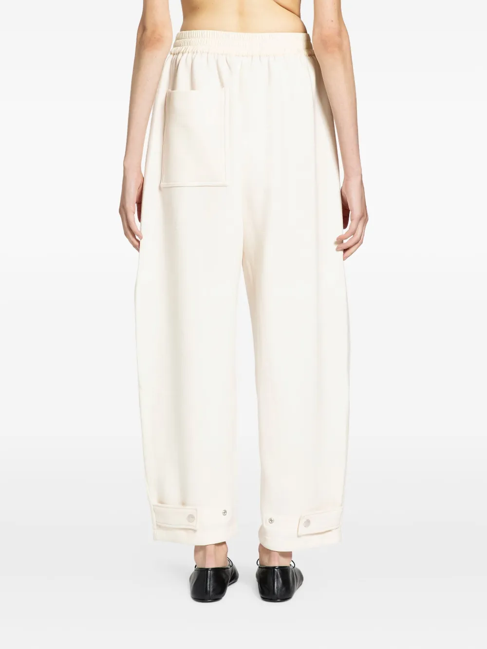 Studio Nicholson Broek met elastische tailleband Beige