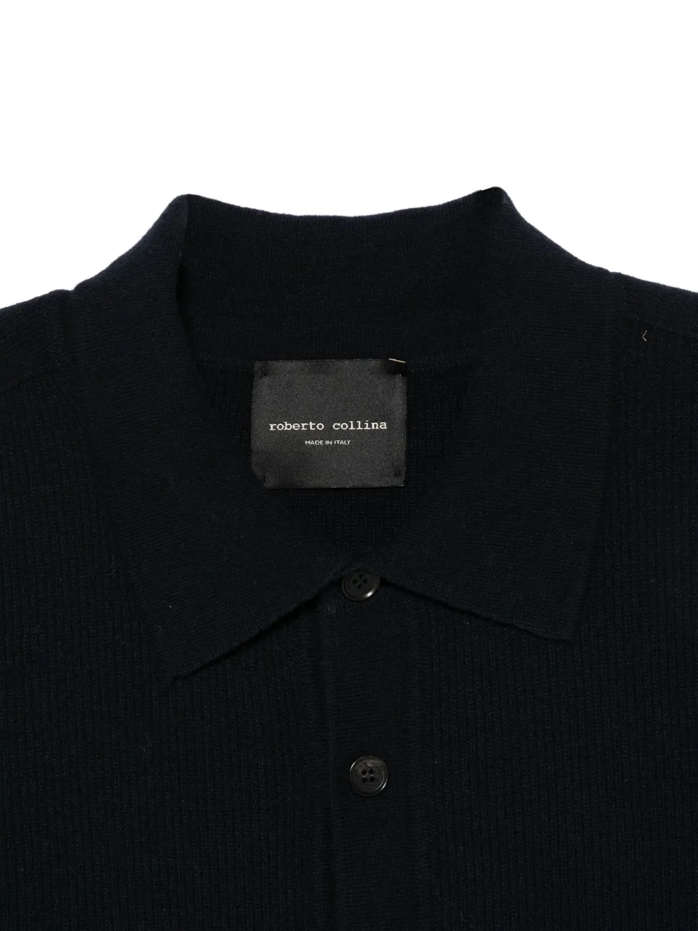 Roberto Collina Button-up vest Blauw