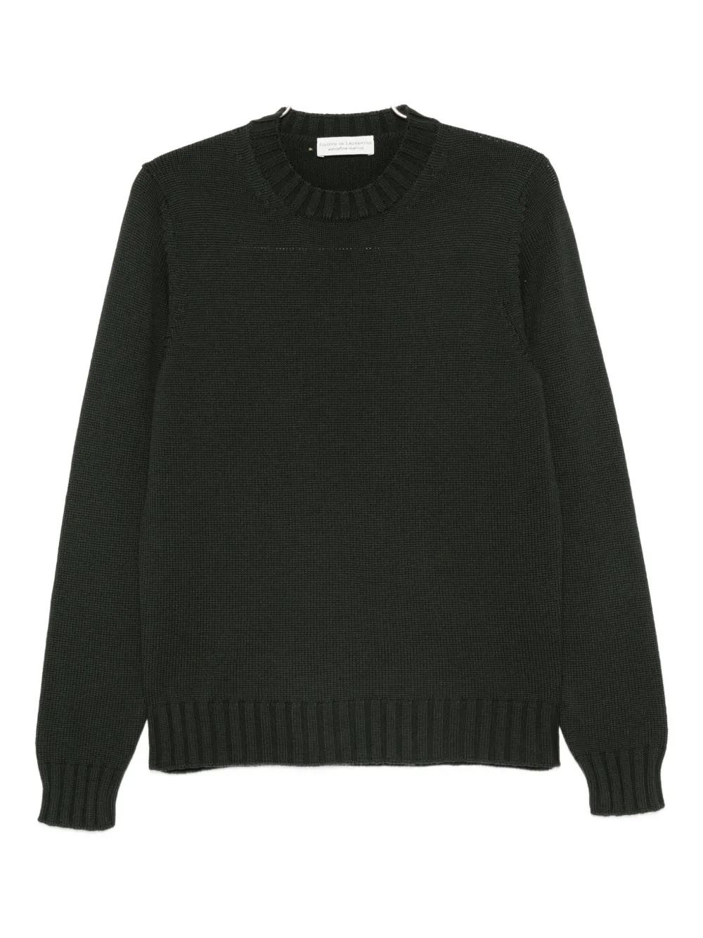 Filippo De Laurentiis Crew-neck Sweater In Black