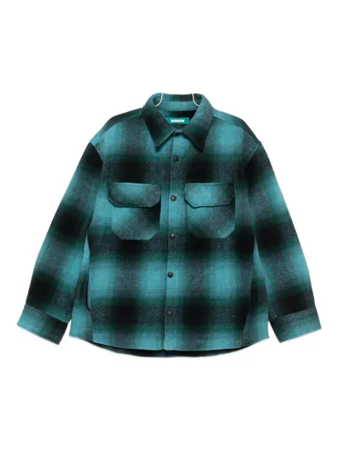 BARROW check-print pocket shirt