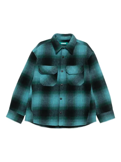 BARROW check-print pocket shirt