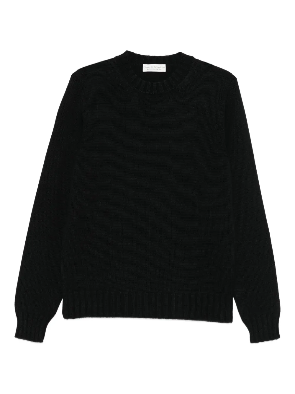 Filippo De Laurentiis crew-neck ribbed sweater | Black | Image 1