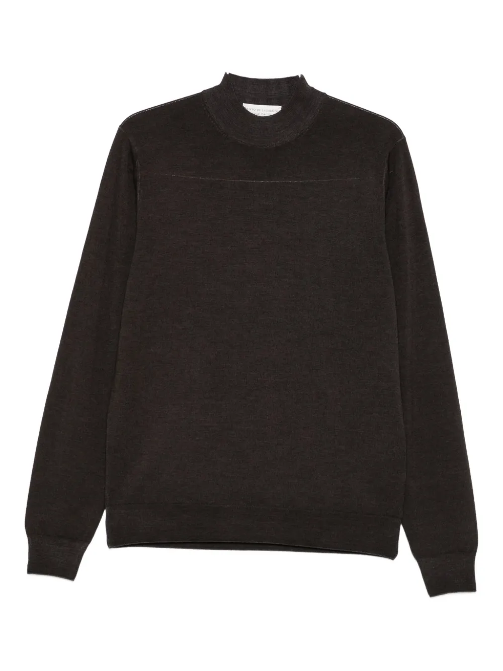 Filippo De Laurentiis High-neck Wool Sweater In Brown