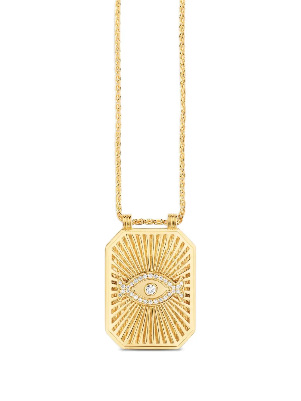 Eye Diamond Scapular Necklace