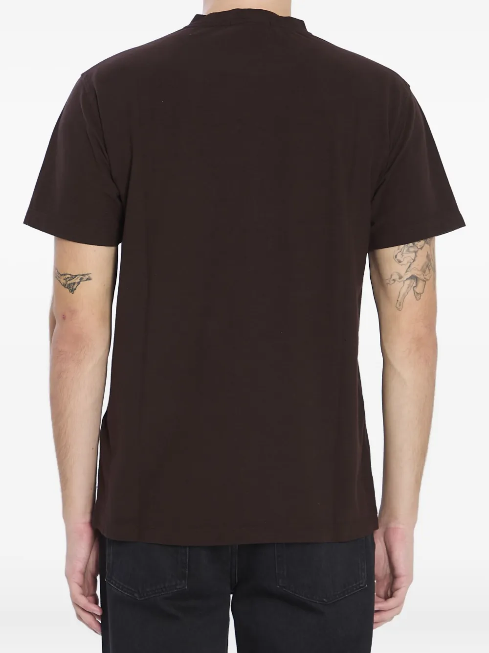 Stone Island Ghost Piece Cotton T-shirt In Brown
