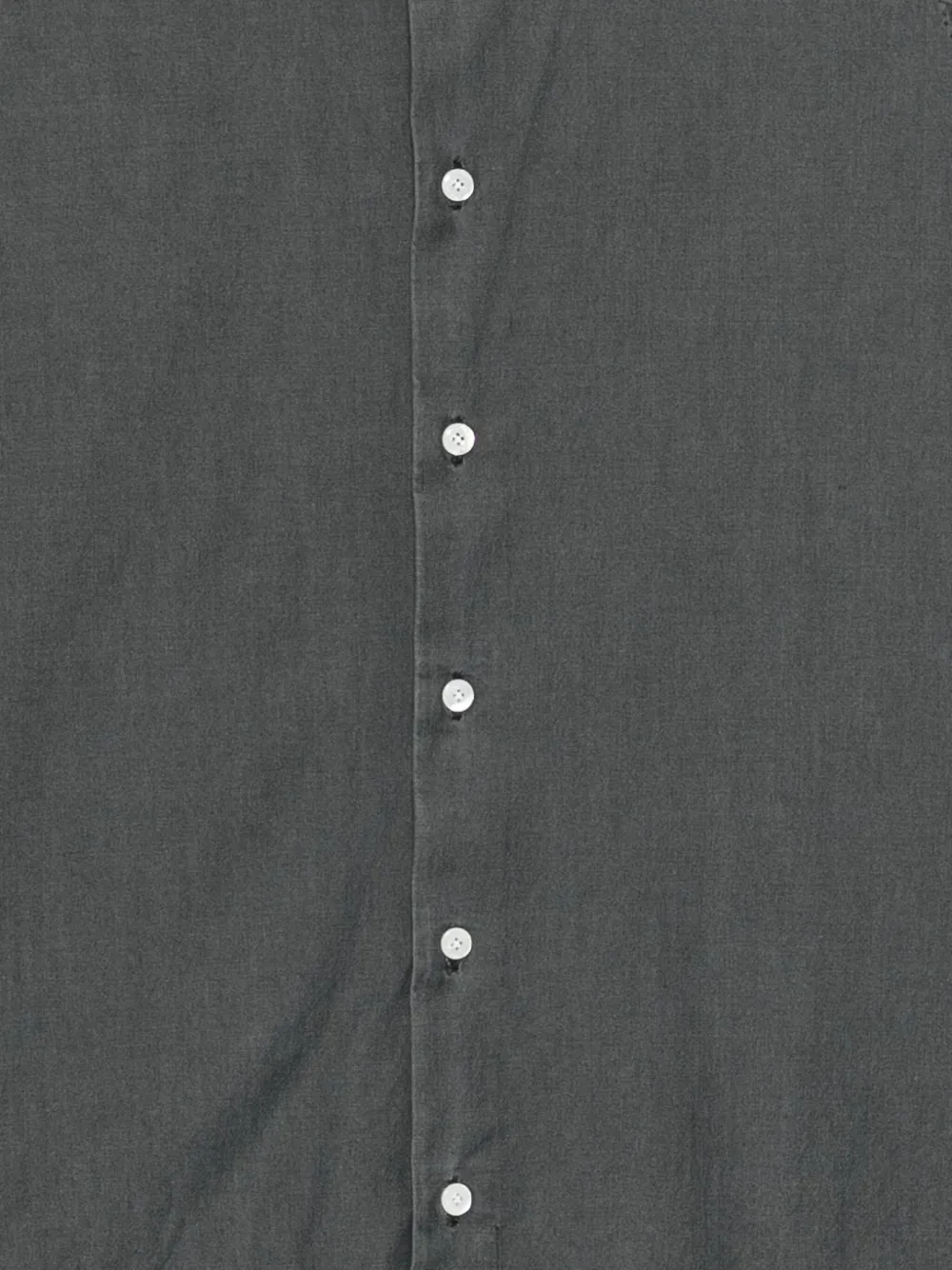 Finamore 1925 Napoli Milano katoenen overhemd Grijs