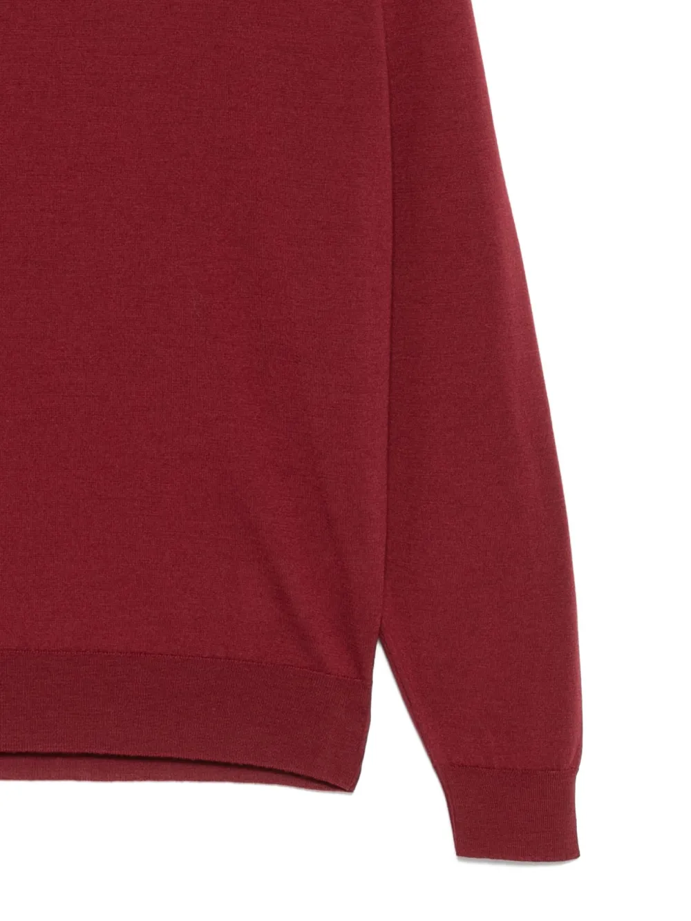 John Smedley Merino Wool Sweater In Red