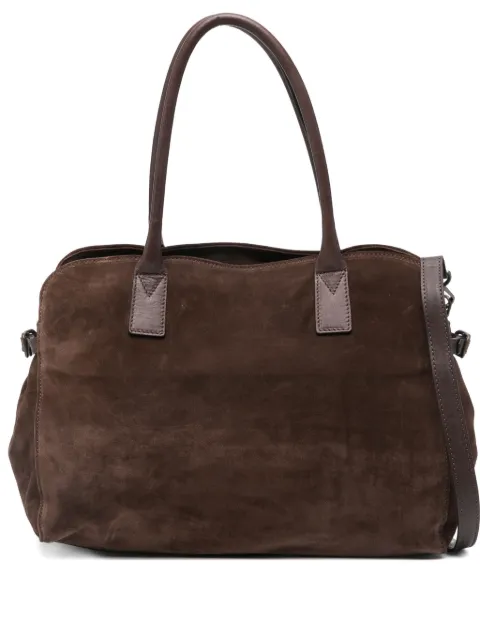 Reptile's House suede shoulder bag