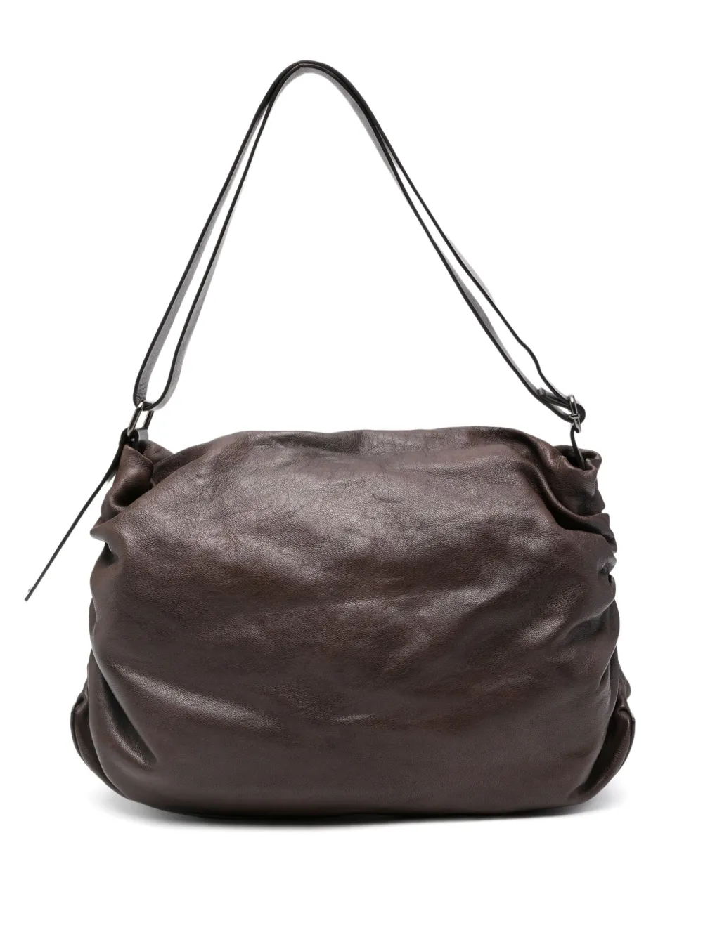 Reptile's House ruched shoulder bag | Brown | Image 1