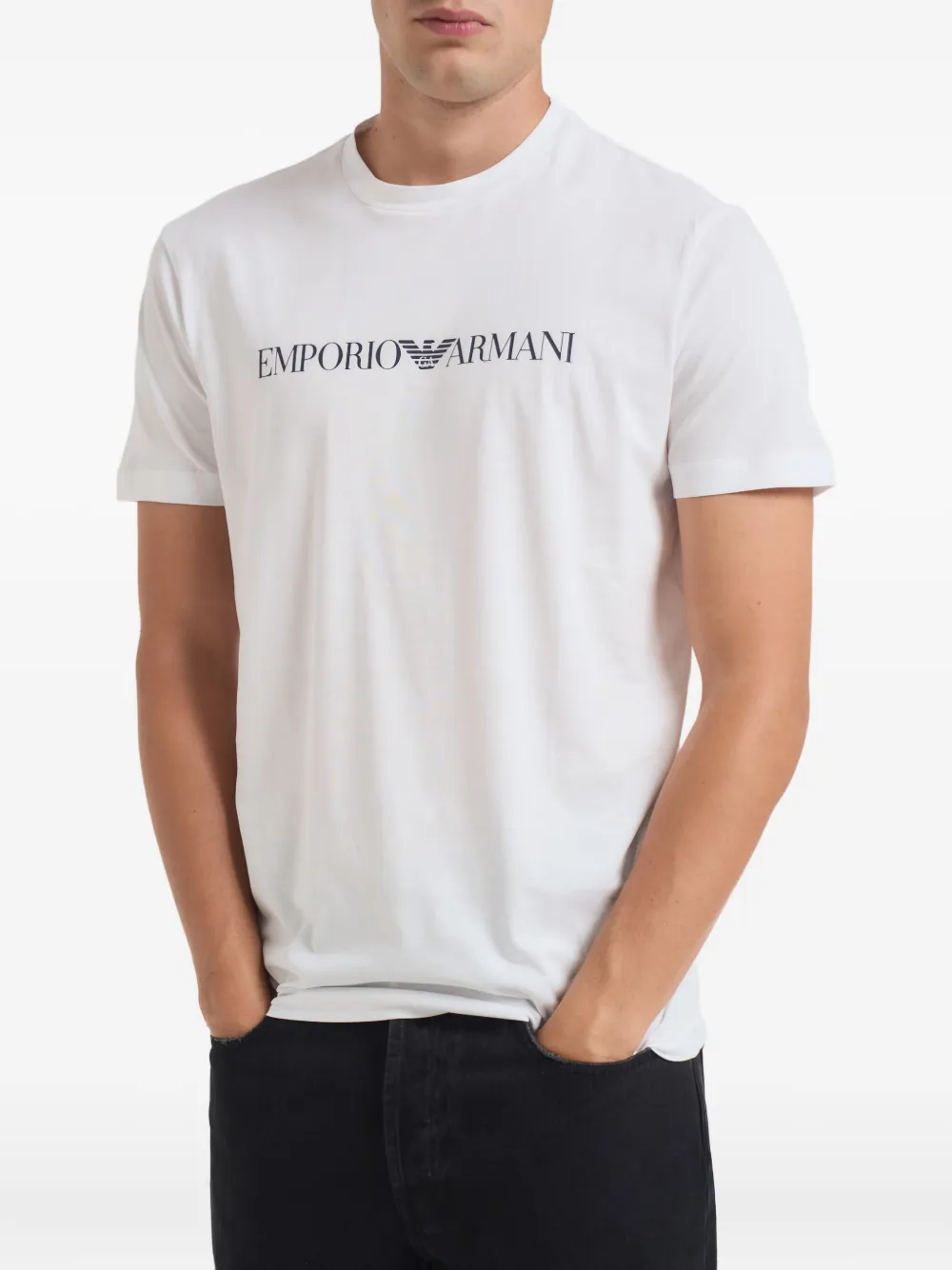 Emporio Armani playera con logo estampado | blanco | Image 1