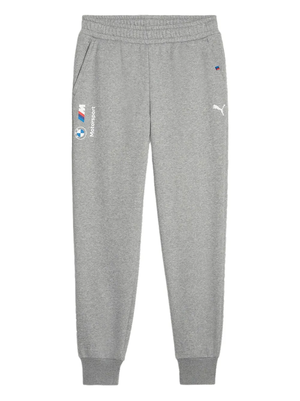 Puma X Bmw Motorsport Logo-print Track Pants In Gray