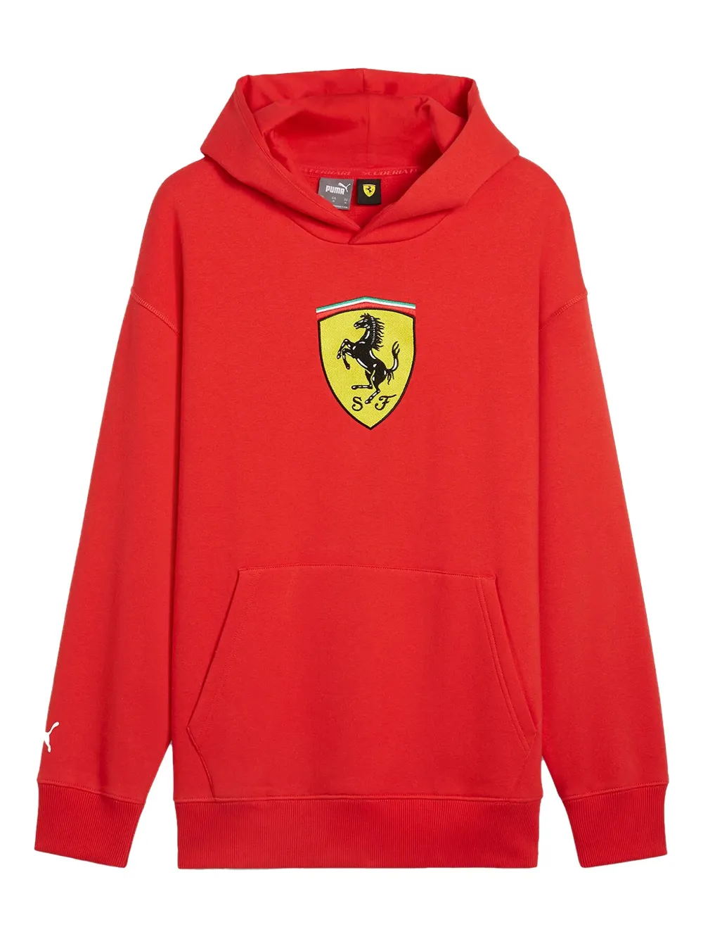 PUMA x Scuderia Ferrari Race Big Shield-print hoodie | Red | Image 1