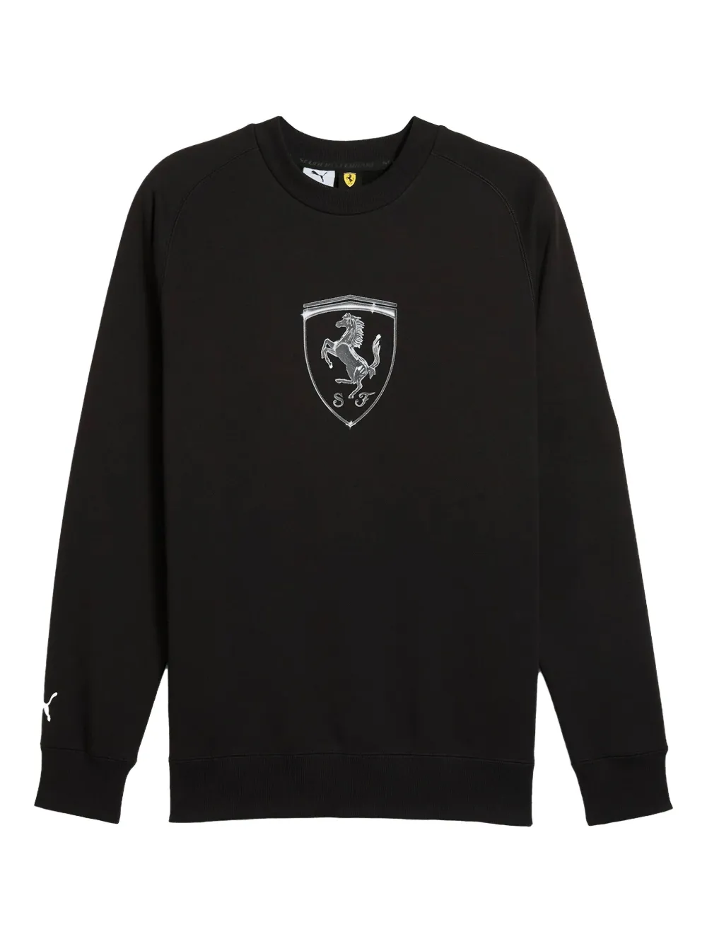 PUMA x Scuderia Ferrari shield-graphic cotton sweatshirt | Black | Image 1
