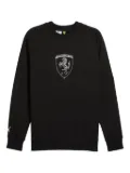 PUMA x Scuderia Ferrari shield-graphic cotton sweatshirt - Black