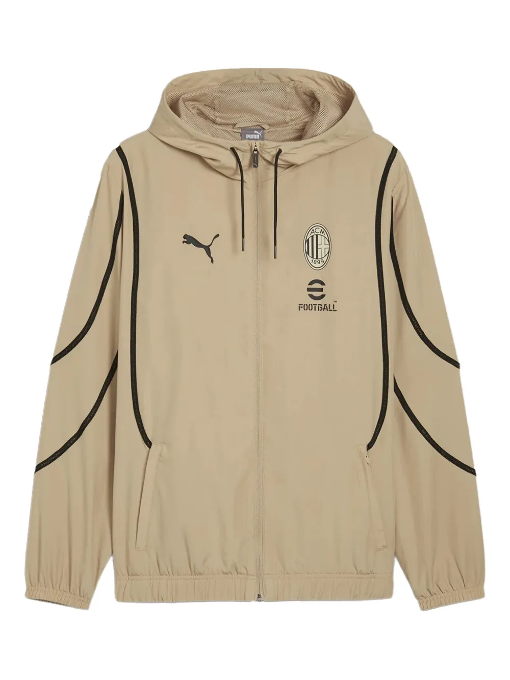 Puma Ac Milan Pre-match Jacket In Neutral