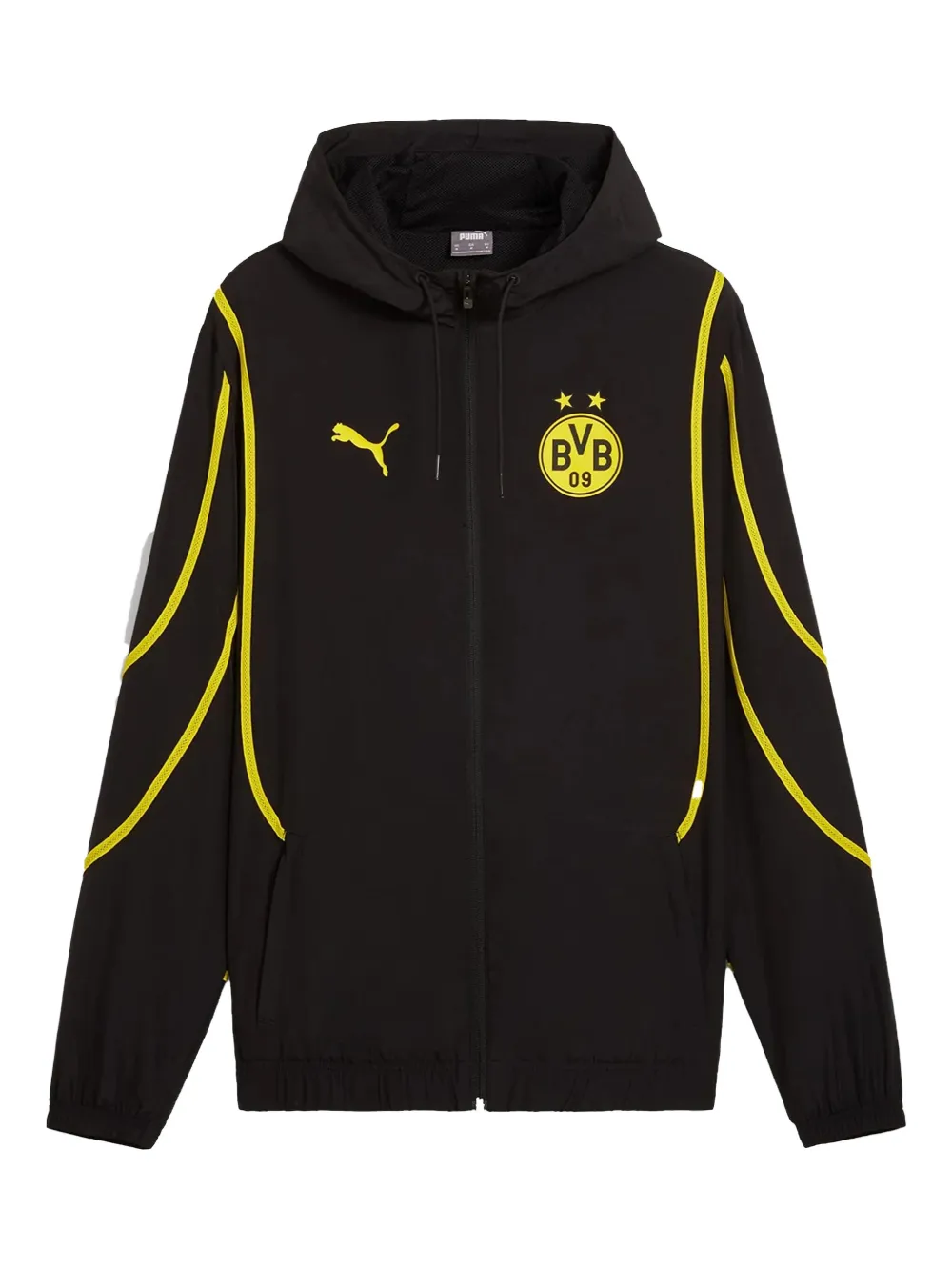 PUMA Borussia Dortmund hooded jacket | Black | Image 1