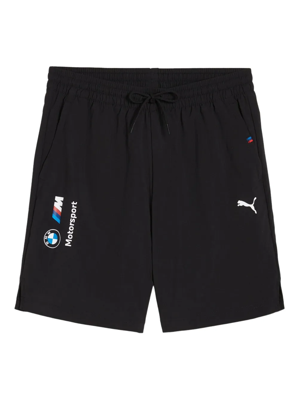 Puma X Bmw M Motorsport Logo-print Track Shorts In Black