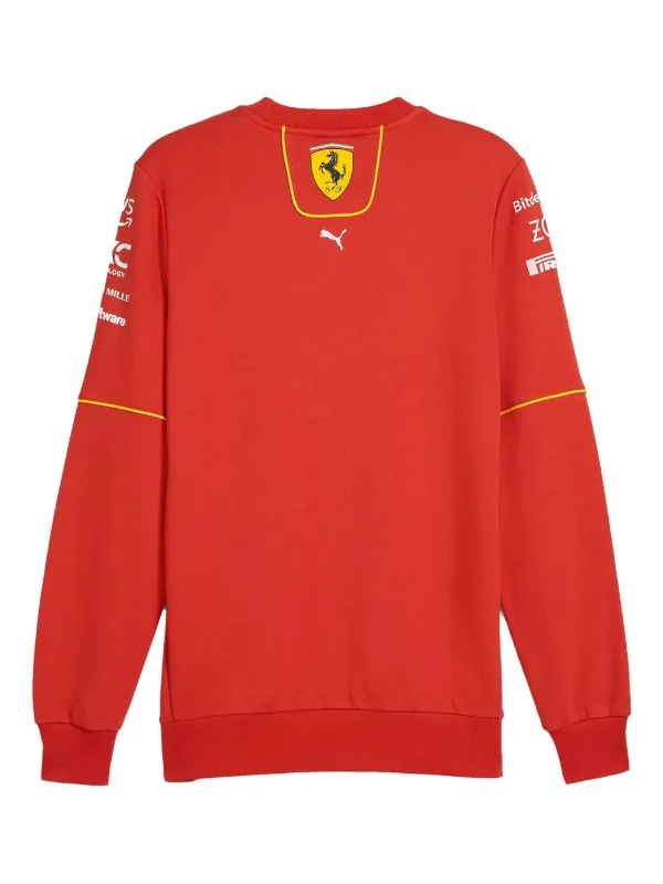 PUMA Ferrari Team Crew Neck Sweatshirt | Red | FARFETCH HK