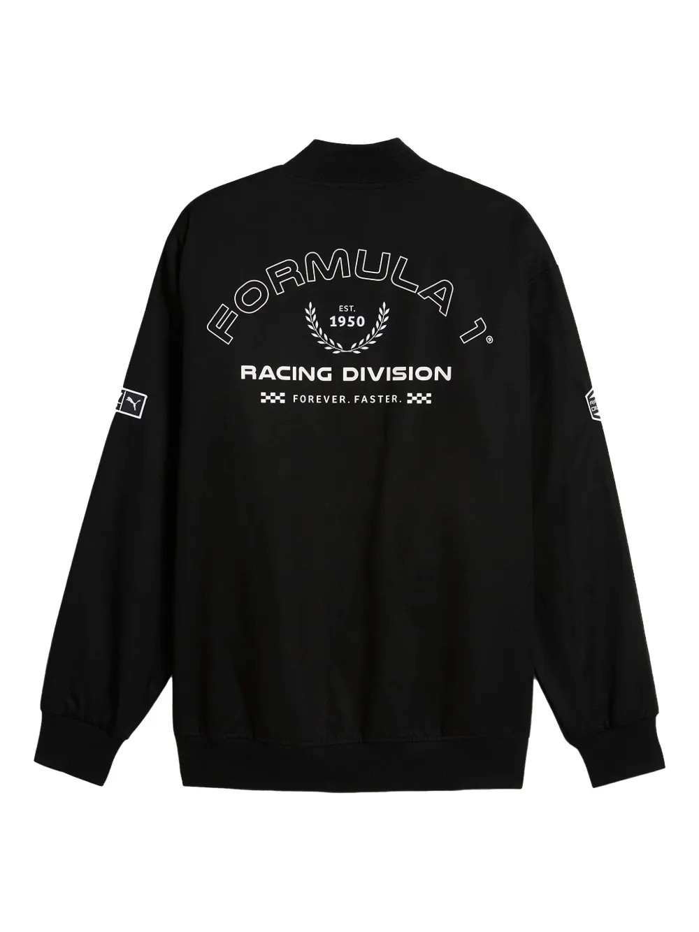 Puma X F1 Logo-appliqué Bomber Jacket In Black