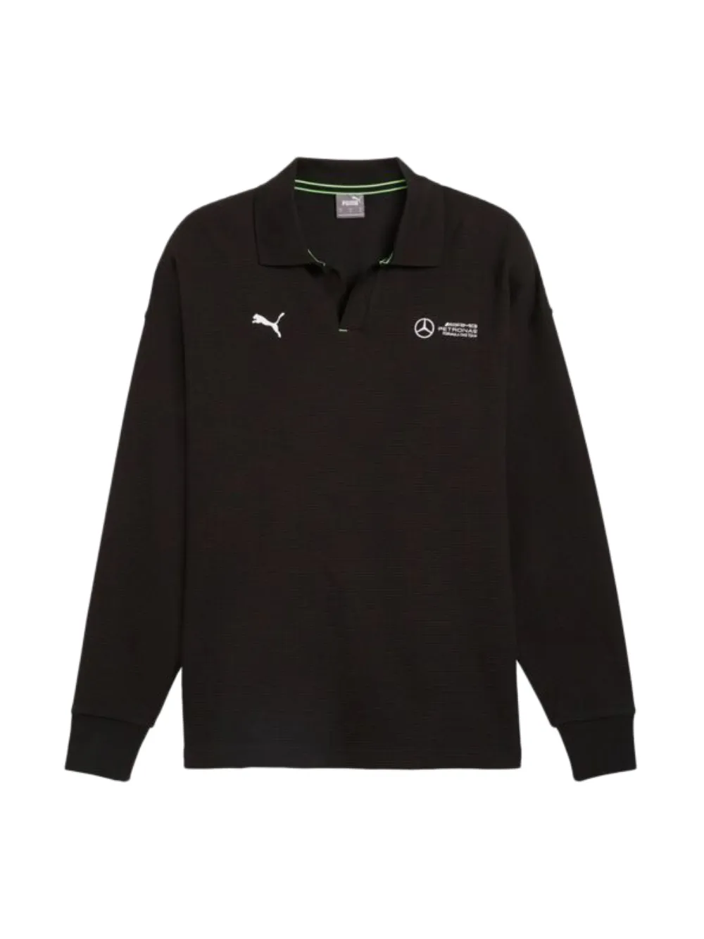 PUMA x Mercedes AMG Petronas F1 Team logo-embroidered polo shirt - Nero