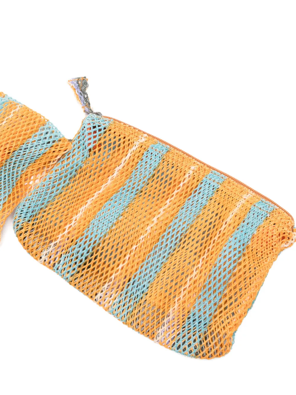 Epice Striped Shoulder Bag In Orange
