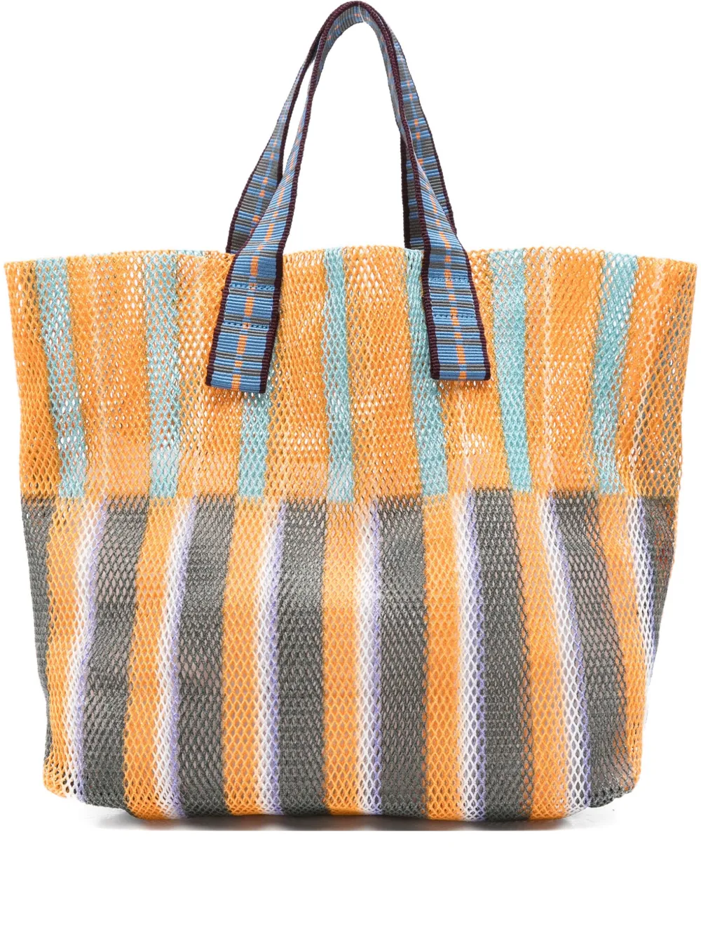 Epice Striped Shoulder Bag In Orange
