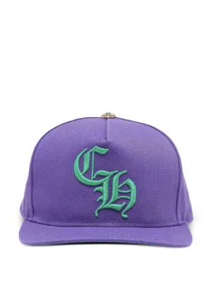 Chrome Hearts logo-embroidered Baseball Cap | Purple | FARFETCH