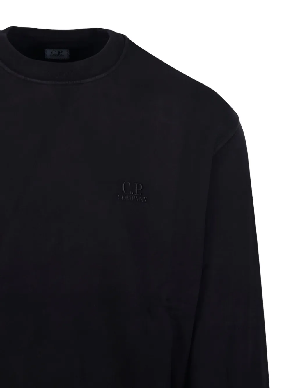 C.P. Company Sweater met geborduurd logo Zwart