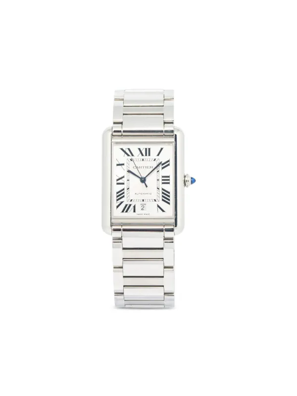 Cartier Stainless Steel Tank Must 33mm Silver FARFETCH ZA