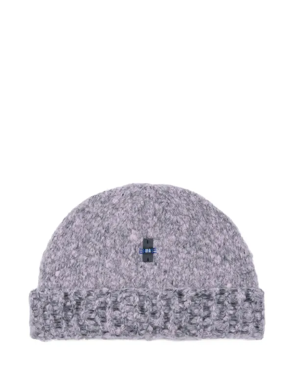 Ader Error ribbed-knit Beanie Hat | Purple | FARFETCH