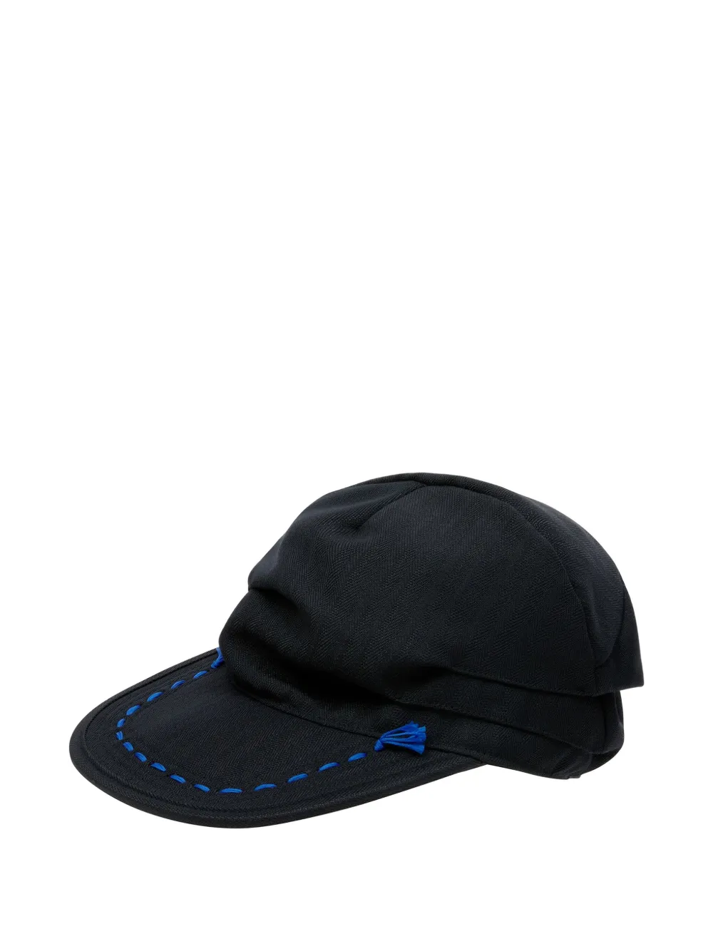 Ader Error Stitched-brim Baseball Cap In Black