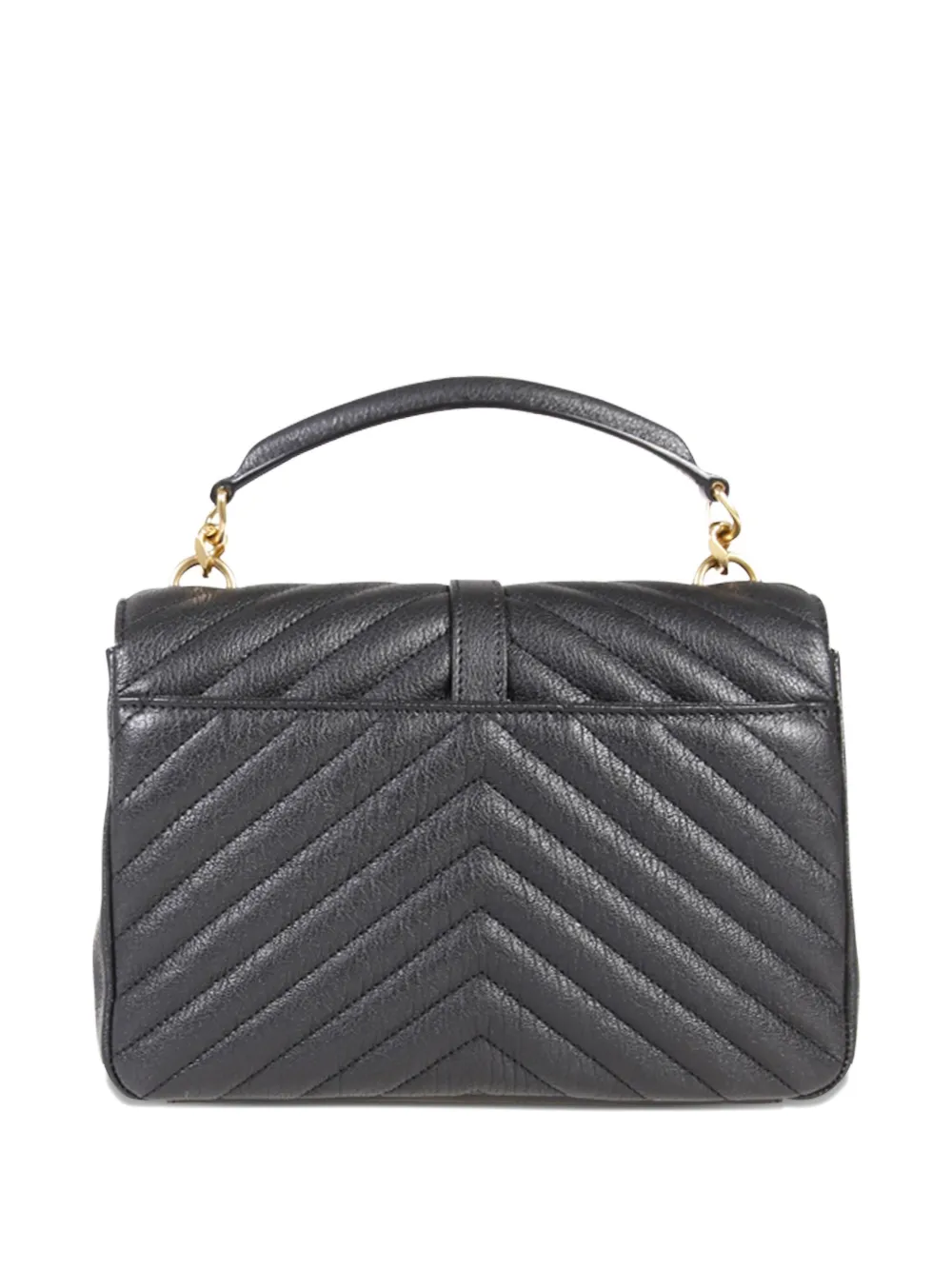 Saint Laurent Medium College shopper met logo-applicatie - Zwart