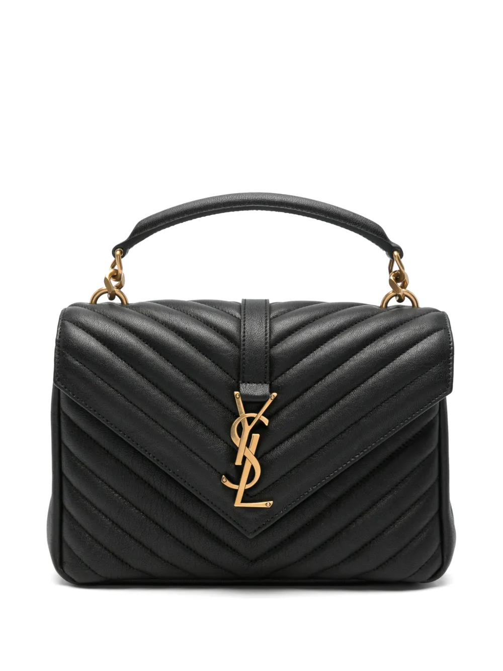 Saint Laurent College quilted leather shoulder bag · OS