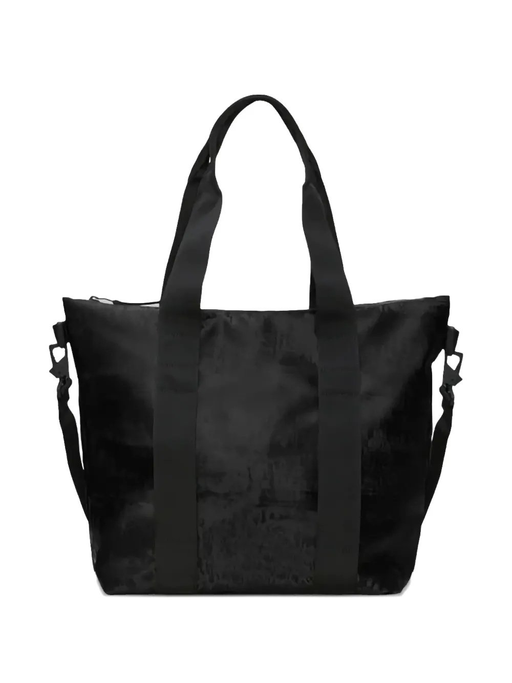 Rains Mini Detachable-strap Tote Bag In Black