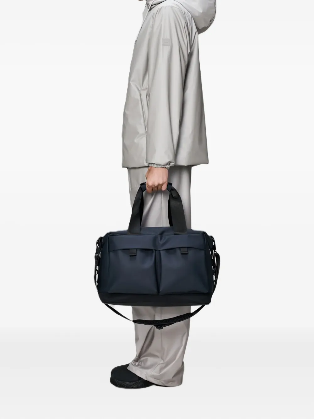 Rains Small Otaru Flap-pocket Tote Bag In Blue