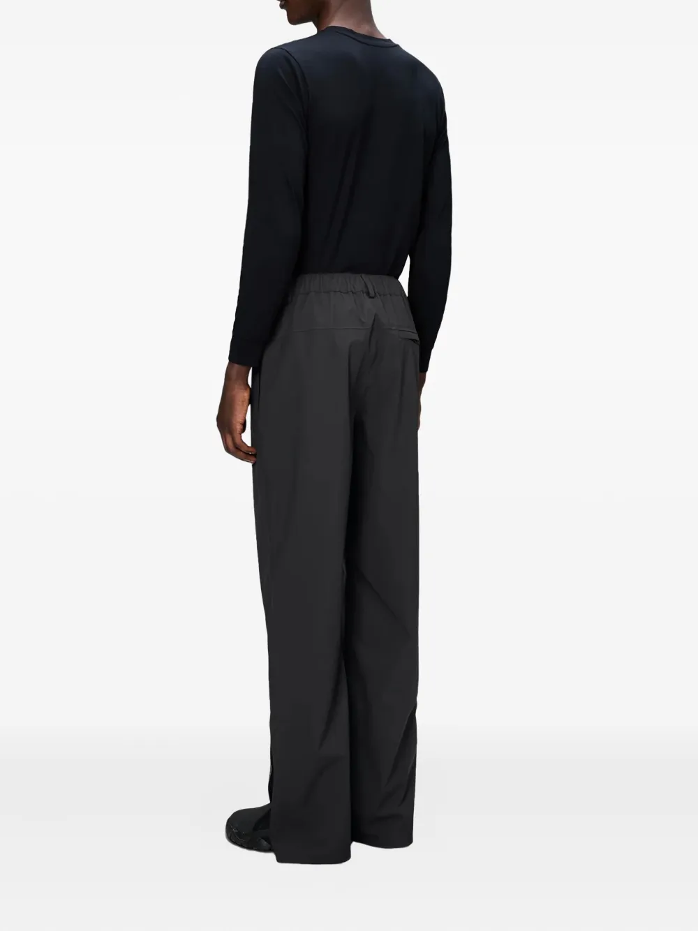 Rains Suva Zip-ankle Trousers In Black