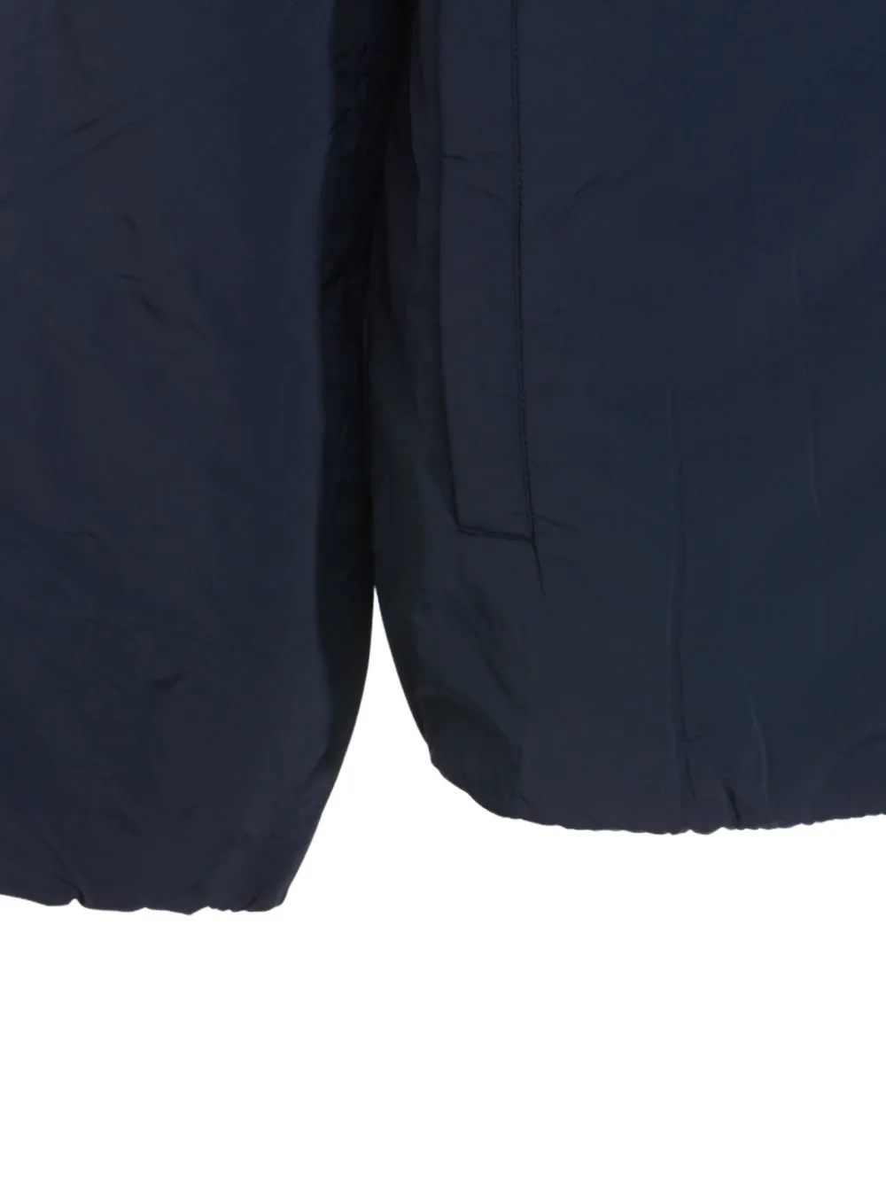 K-way Hooded Jacket With Side Pockets And Cuffs In Blue