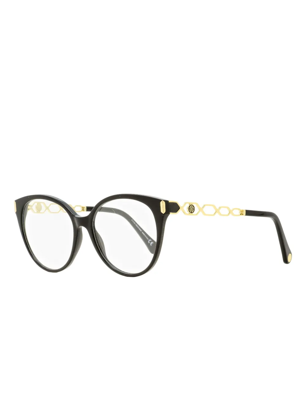  Roberto Cavalli Oval-frame Glasses - Black 