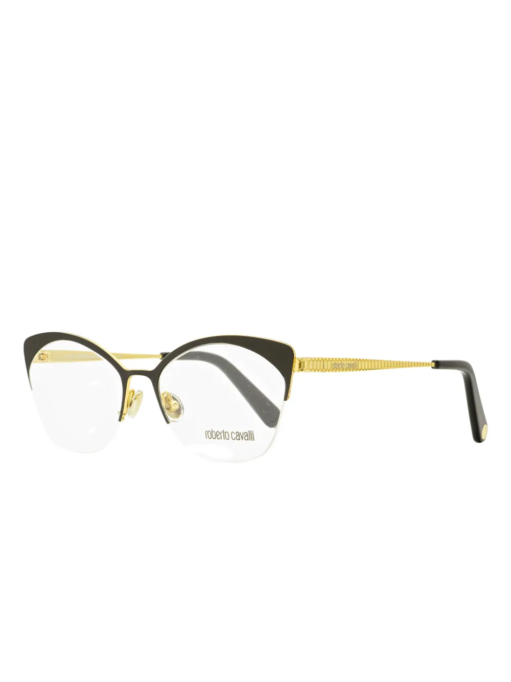 Roberto Cavalli Butterfly-frame Glasses In Black