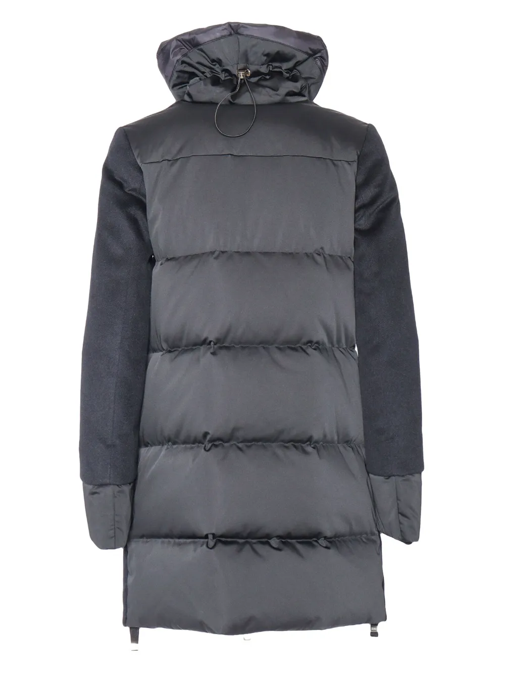 Adriel Drawstring Funnel-Neck Coat