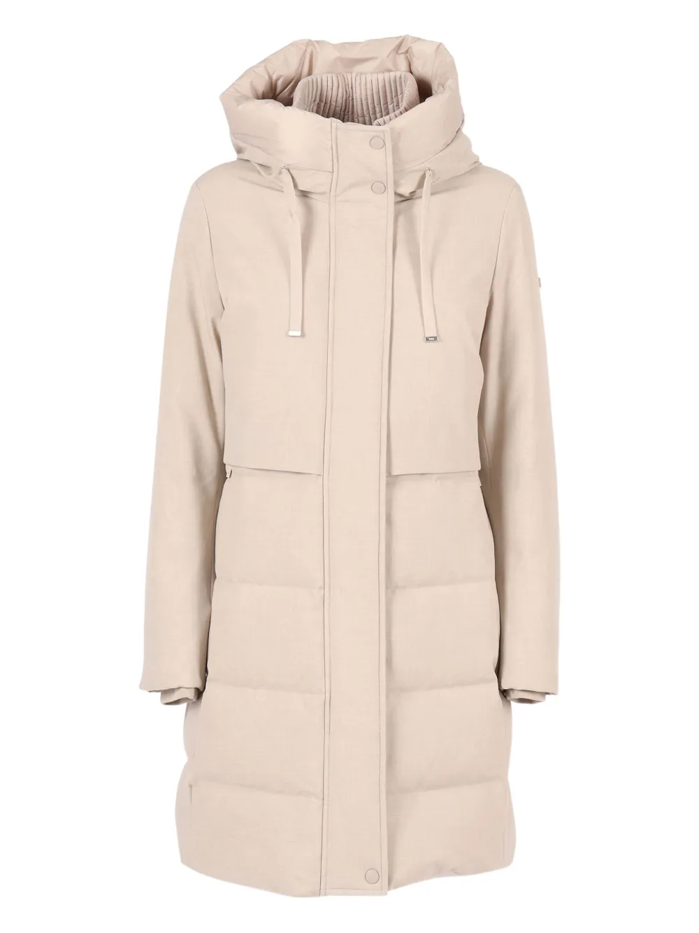 Duno Charlene Hooded Coat In Neutral