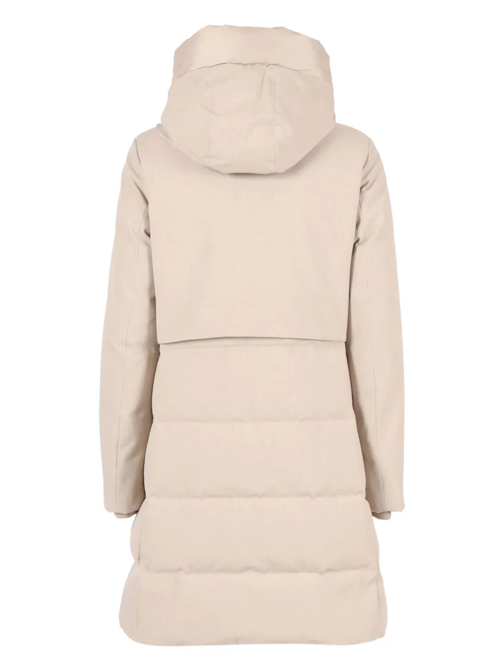 Duno Charlene Hooded Coat In Neutral