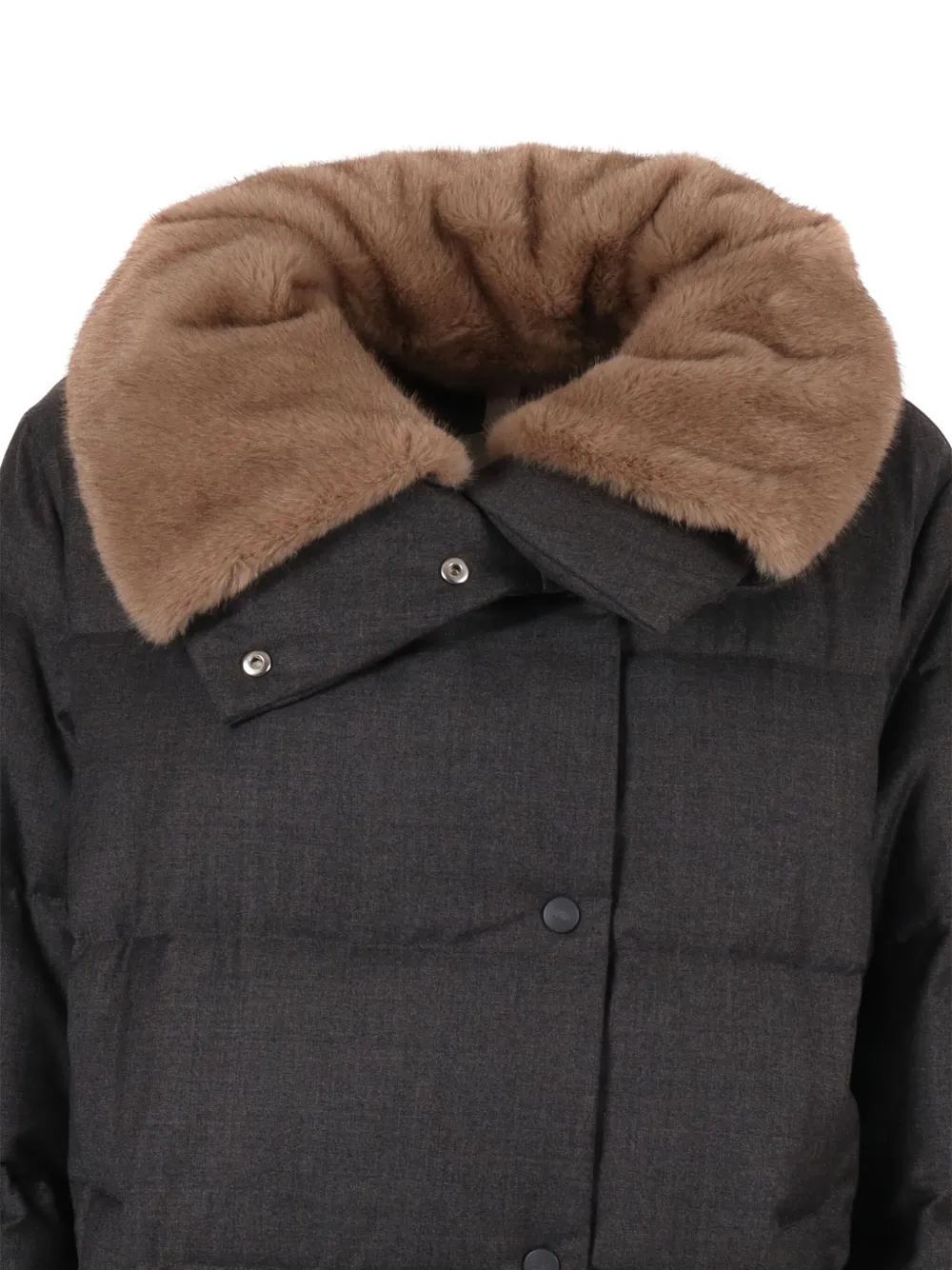 Duno Marble Buttoned Collar Jacket In Gray