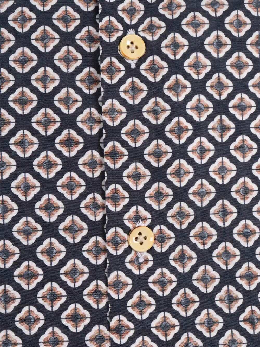 Sonrisa Button-down Classic White Shirt In Blue