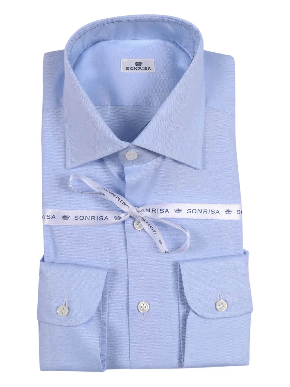 Sonrisa buttoned cotton shirt | Blue | Image 1